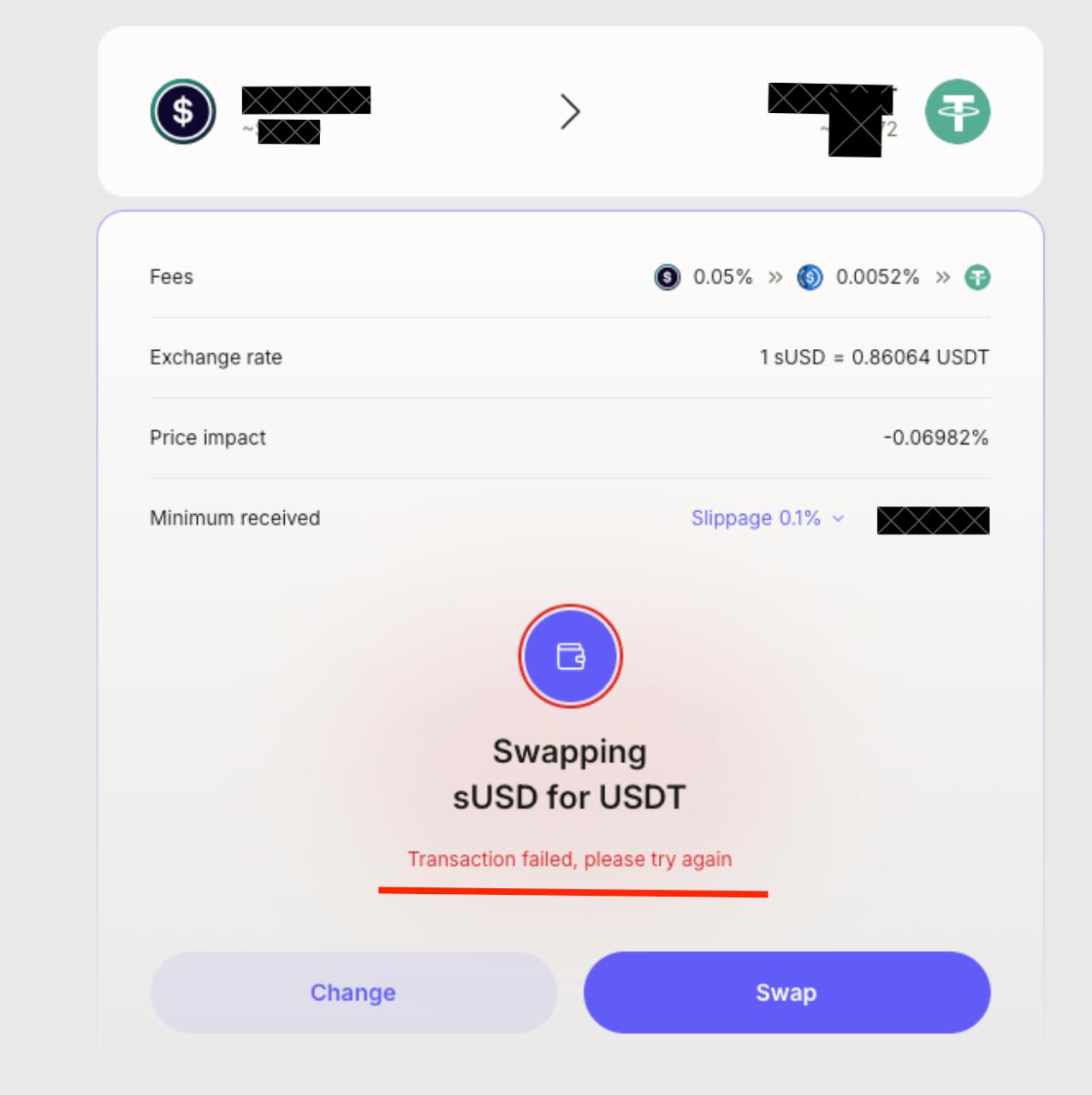 Swap failed on Velodrome